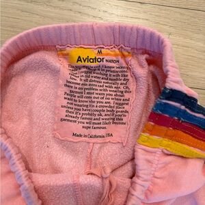 Aviator Nation Pink sweatpants size medium